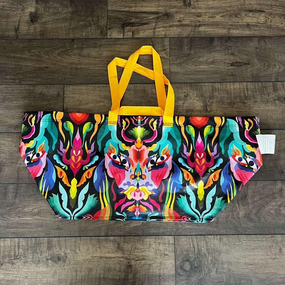 IKEA ÖMSESIDIG Limited Edition Vibrant Multi Color XL Shopping Bag Tote - Picture 2 of 5